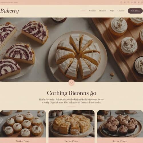 Soft desserts and cupcakes displayed on wooden trays with a cozy bakery theme.