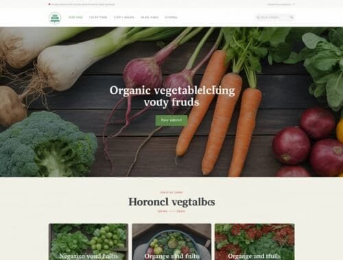 Fresh organic vegetables like carrots, tomatoes, broccoli, and onions displayed on a rustic wooden table for healthy eating.