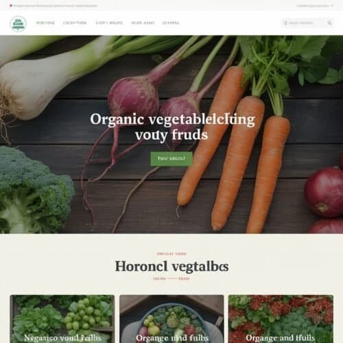 Fresh organic vegetables like carrots, tomatoes, broccoli, and onions displayed on a rustic wooden table for healthy eating.