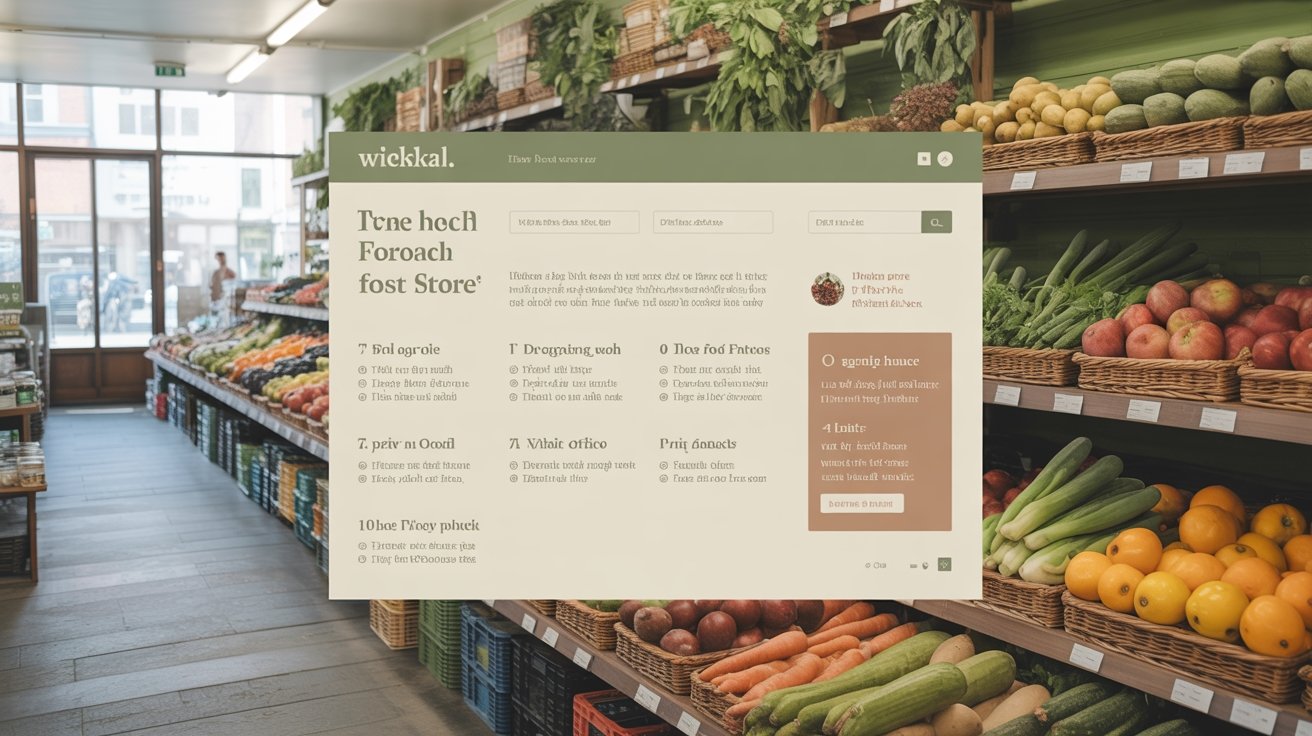 Website Checklist for Health Food Store 1 health food store website