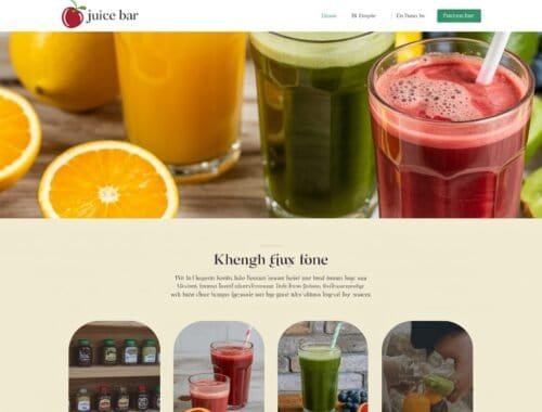 Fresh fruit juices in colorful glasses surrounded by sliced citrus fruits, kiwifruit, and berries; vibrant healthy beverages displayed in a cozy setting, ideal for juice bar and health shop branding.