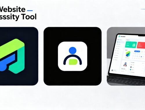 Accessible website tools icon with colorful design for website accessibility features.