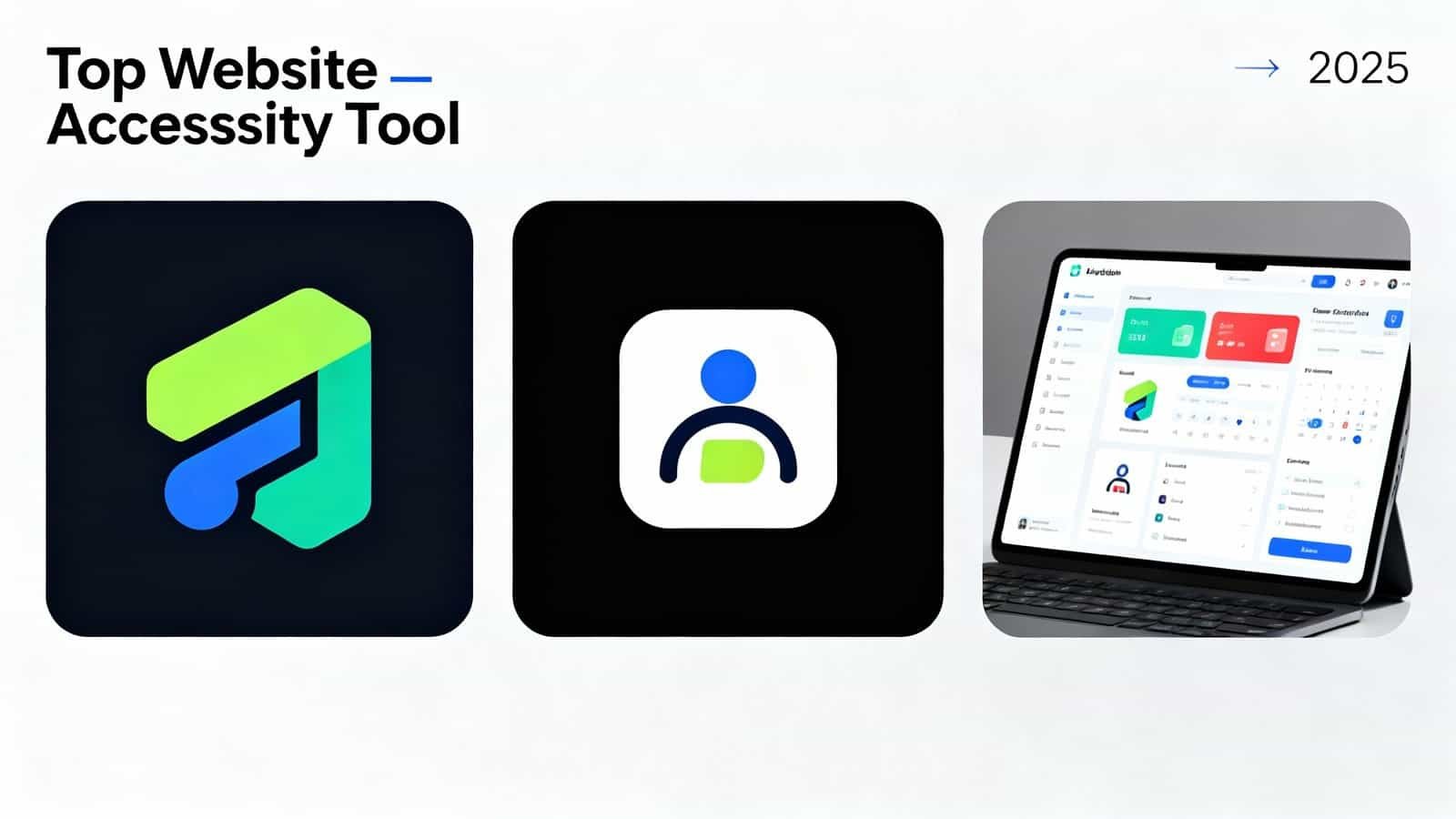 Top 3 Website Accessibility Tools for You 1 Accessible website tools icon with colorful design for website accessibility features.