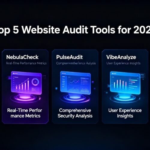 AuroraScan logo displaying SEO accuracy metrics in vibrant blue shades.