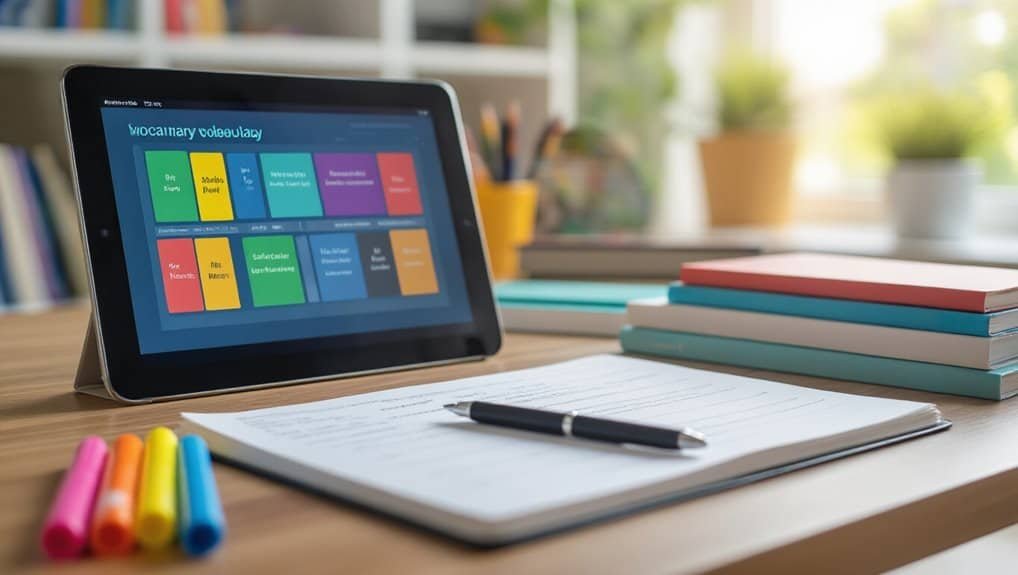 Interactive tablet displaying website tools for seamless digital management.