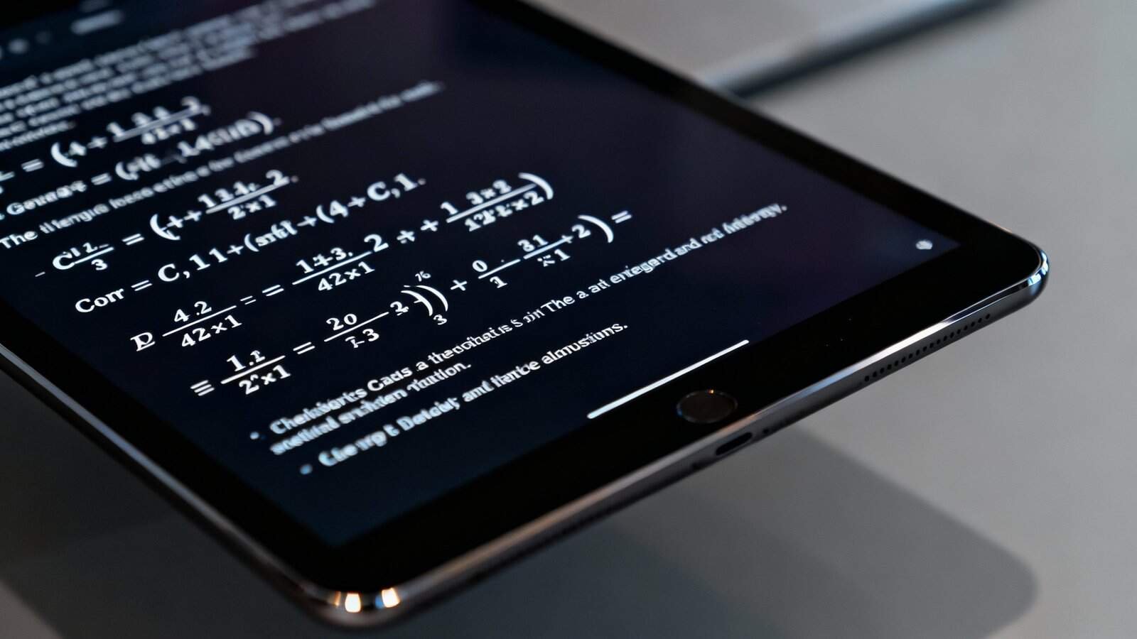 AI Math Solver With Step By Step Explanations for Calculus 1 An image of a smartphone displaying complex mathematical equations, representing online tools and resources available for website development and analysis.